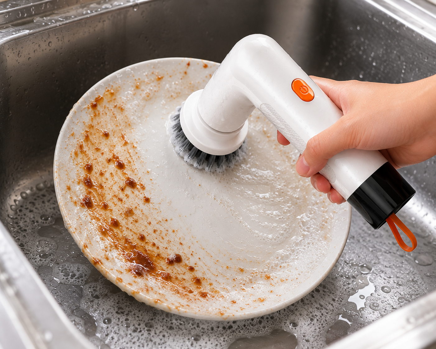 5-in-1 USB Rechargeable Electric Cleaning Brush – Cordless Kitchen & Stove Power Scrubber