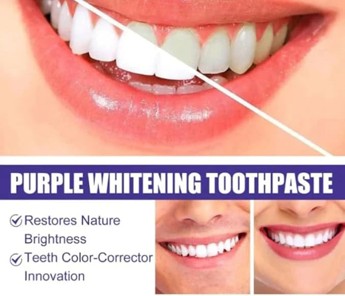 Purple Corrector Toothpaste - Whiten Teeth in 7 Days! 🦷💜