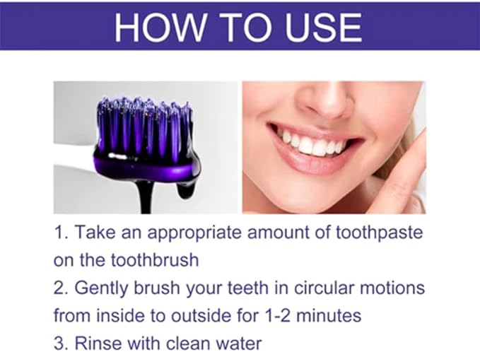 Purple Corrector Toothpaste - Whiten Teeth in 7 Days! 🦷💜