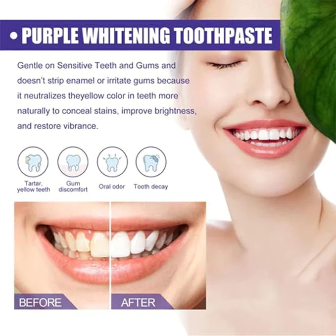 Purple Corrector Toothpaste - Whiten Teeth in 7 Days! 🦷💜